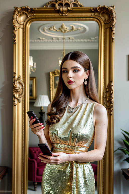 mirror photo poses girl